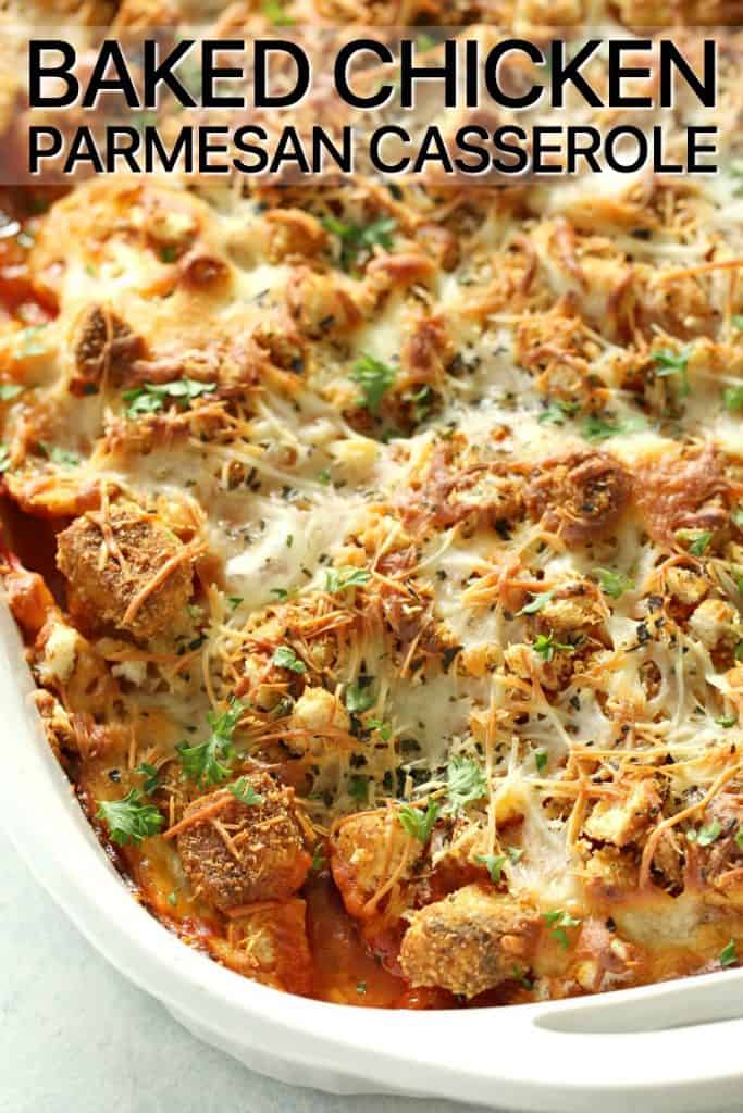 baked chicken parmesan casserole recipe