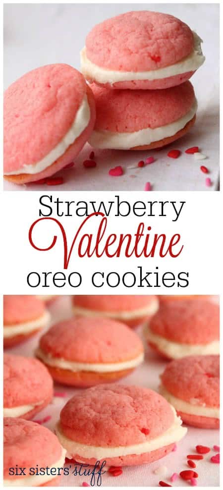 Strawberry Valentine Oreo Cookies Recipe | Six Sisters' Stuff