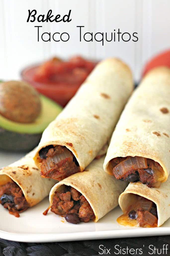 Baked Taco Taquitos Recipe – Six Sisters' Stuff