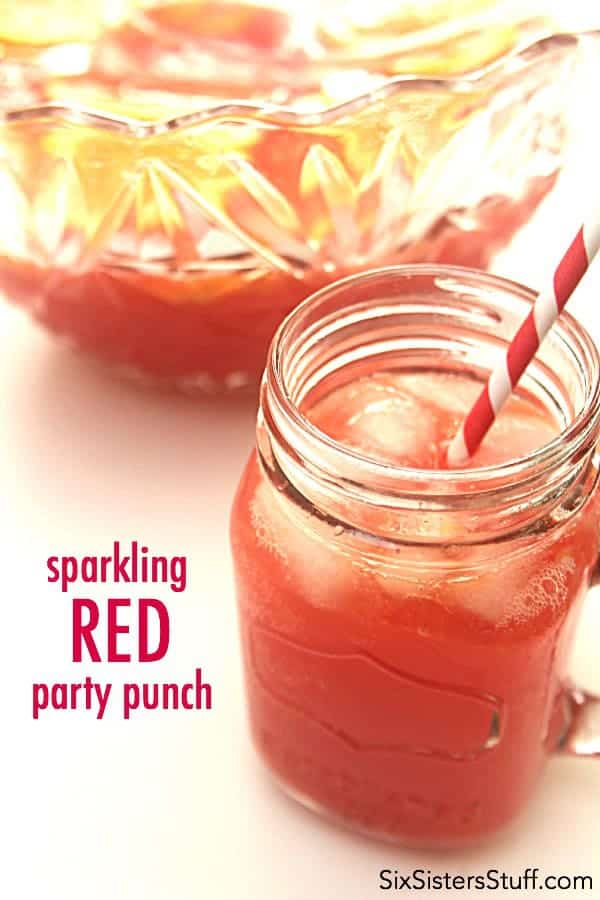 Sparkling Red Party Punch – Six Sisters' Stuff