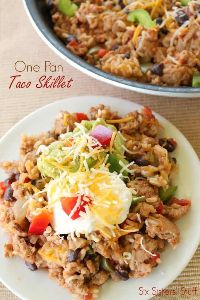 One Pan Taco Skillet – Six Sisters' Stuff