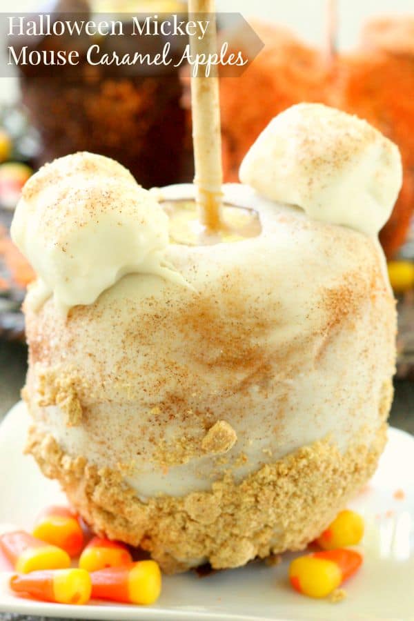 Halloween Mickey Mouse Caramel Apples – Six Sisters' Stuff