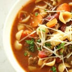 minestrone soup with italian sausage