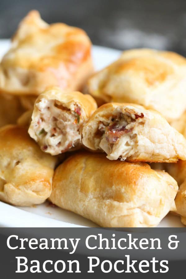 Creamy Chicken and Bacon Pockets | Six Sisters' Stuff
