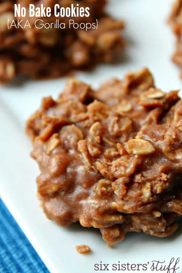 Easy No Bake Cookies (aka Gorilla Poops)/Six Sisters' Stuff | Six ...