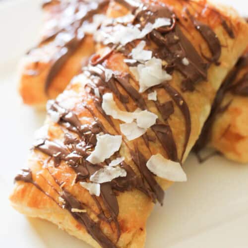 Nutella Banana Coconut Hot Pockets