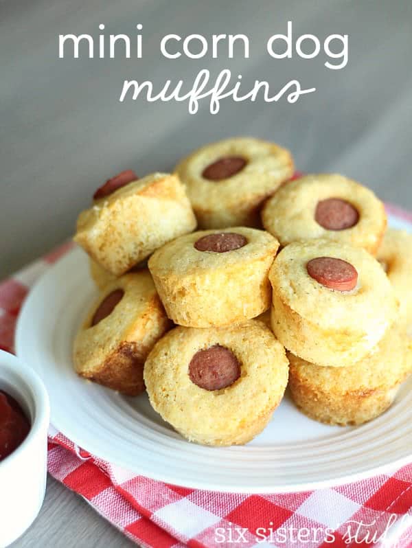 Mini Corn Dog Muffins Recipe | Six Sisters' Stuff