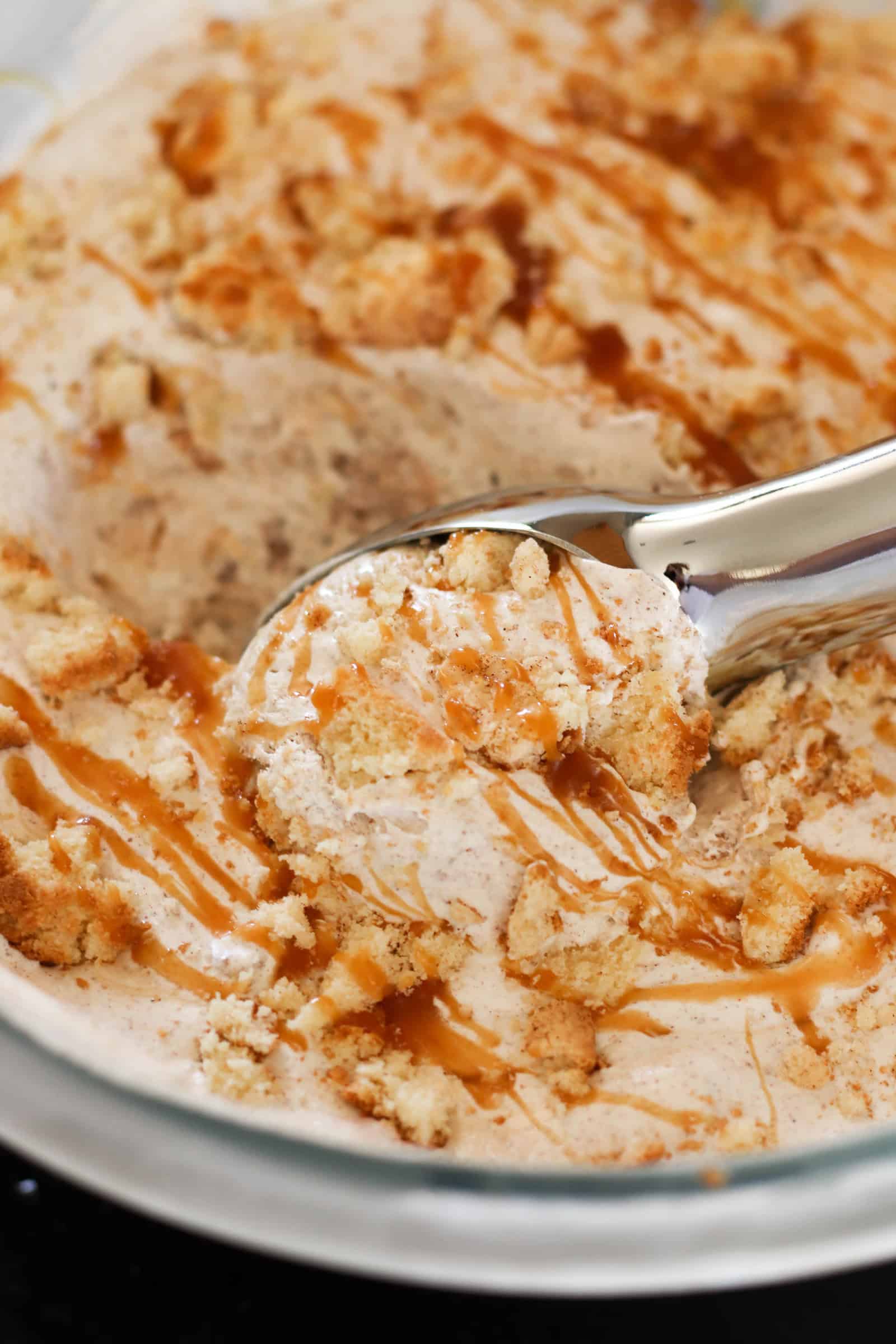 Homemade Caramel Snickerdoodle Ice Cream (without a machine!)_image