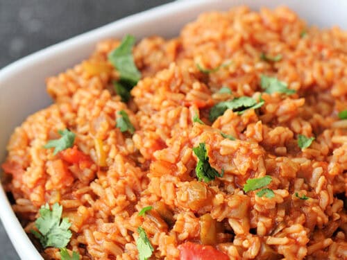 instant pot spanish rice with salsa