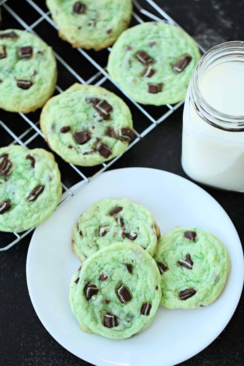 Andes Mint Grinch Cookies