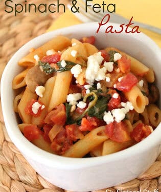 Spinach and Feta Pasta Recipe - Six Sisters' Stuff