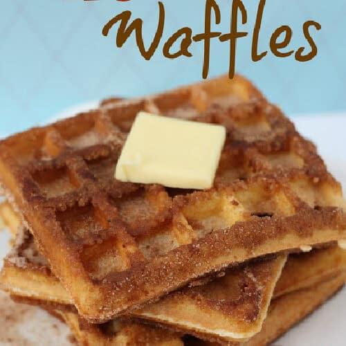 Churro waffles