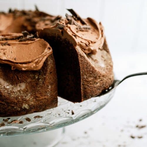 TRIPLE CHOCOLATE VALENTINE BUNDT CAKE