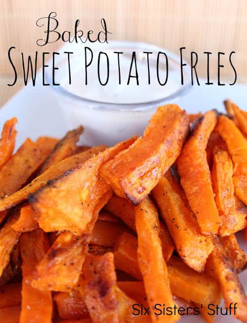 Baked Sweet Potato Fries Recipe | Six Sisters' Stuff