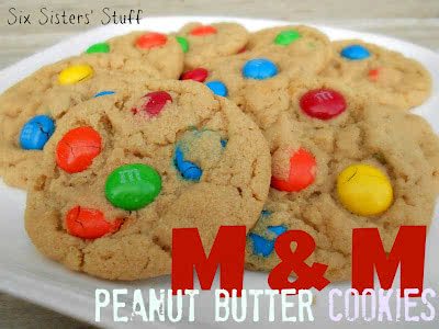 Peanut Butter M&M Cookies recipe