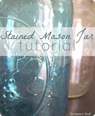 DIY Stained Mason Jars Tutorial