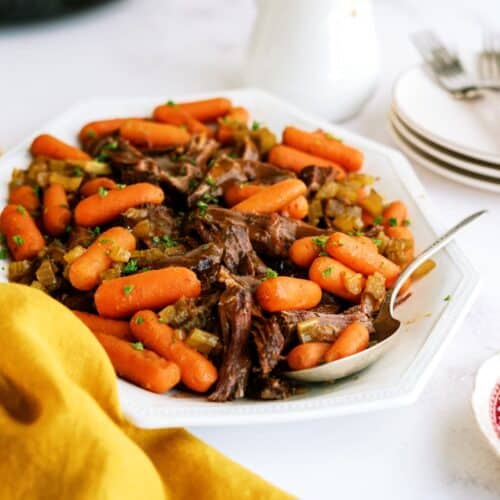 Balsamic Slow Cooker Pot Roast - JoyFoodSunshine