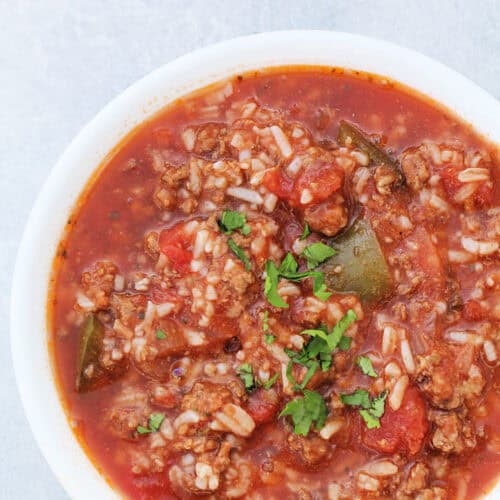 365 Days of Baking & More - Stuffed Pepper Soup.