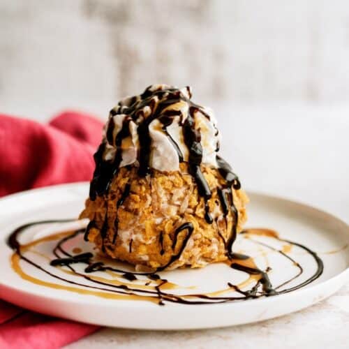 homemade fried ice cream