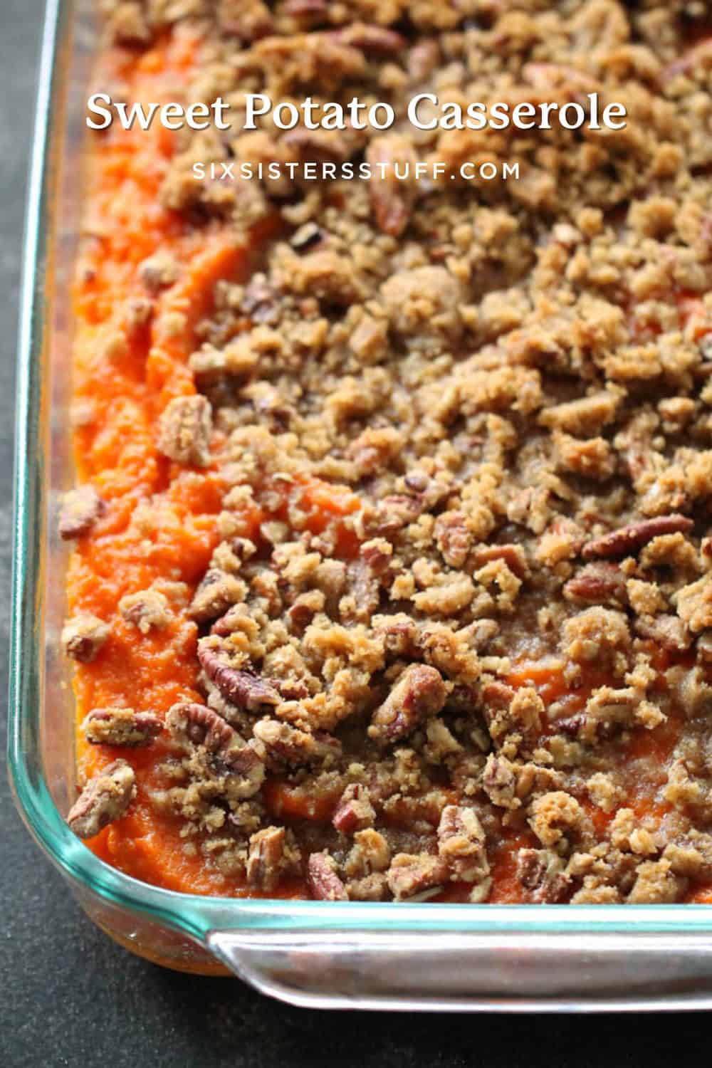 Sweet Potato Casserole Recipe (with Brown Sugar Topping)