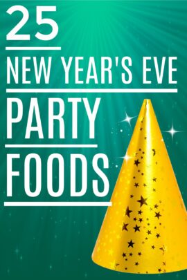 New Year's Eve Party Foods with NYE Party Hat