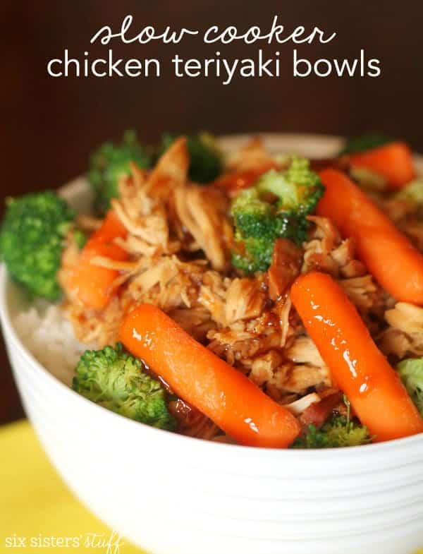 Slow Cooker Chicken Teriyaki Bowls