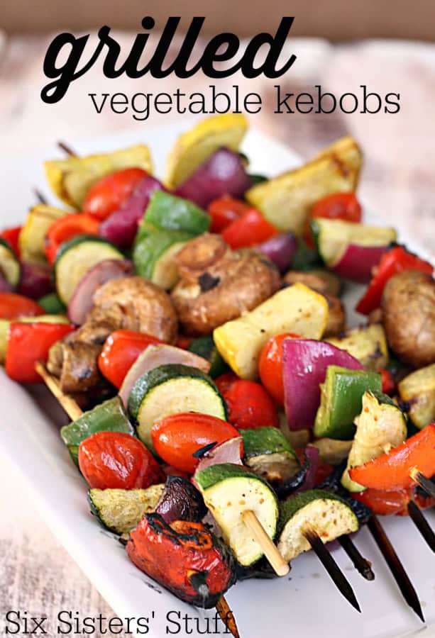 Grilled vegetable outlet kebabs