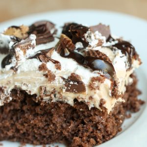 Reese S Peanut Butter Poke Cake