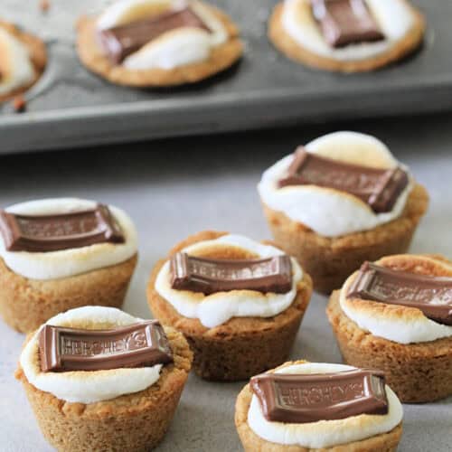 Mini S'mores Cookie Cups - Cooking Classy