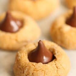 pumpkin hershey kiss cookies