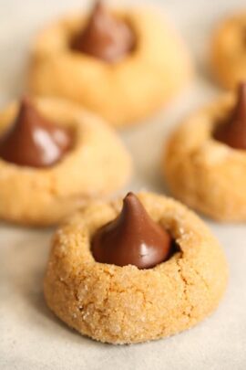 pumpkin hershey kiss cookies