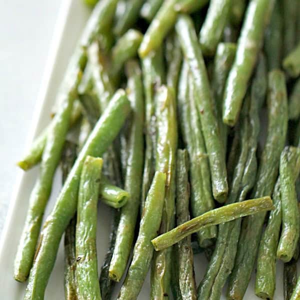 easy oven roasted green beans