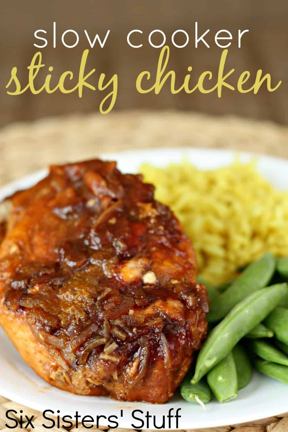 Celebrate Crocktober: Game Day Slow Cooker Sweet & Sticky Chicken