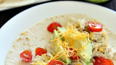 Slow Cooker Salsa Verde Chicken - Love Bakes Good Cakes