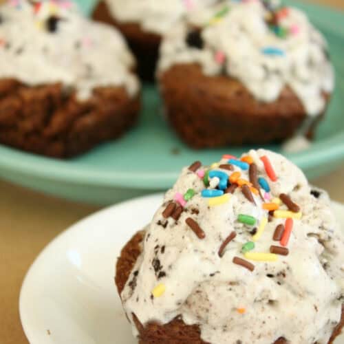 Brownie Ice Cream Cups