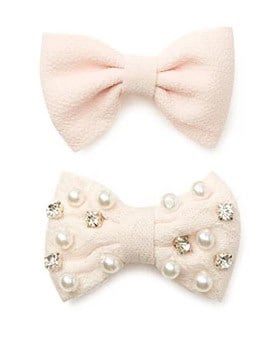 bow hair clips