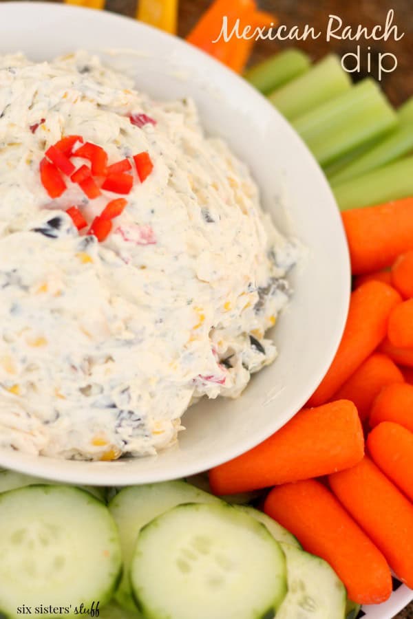 Healthy Mexican Ranch Dip | Six Sisters' Stuff