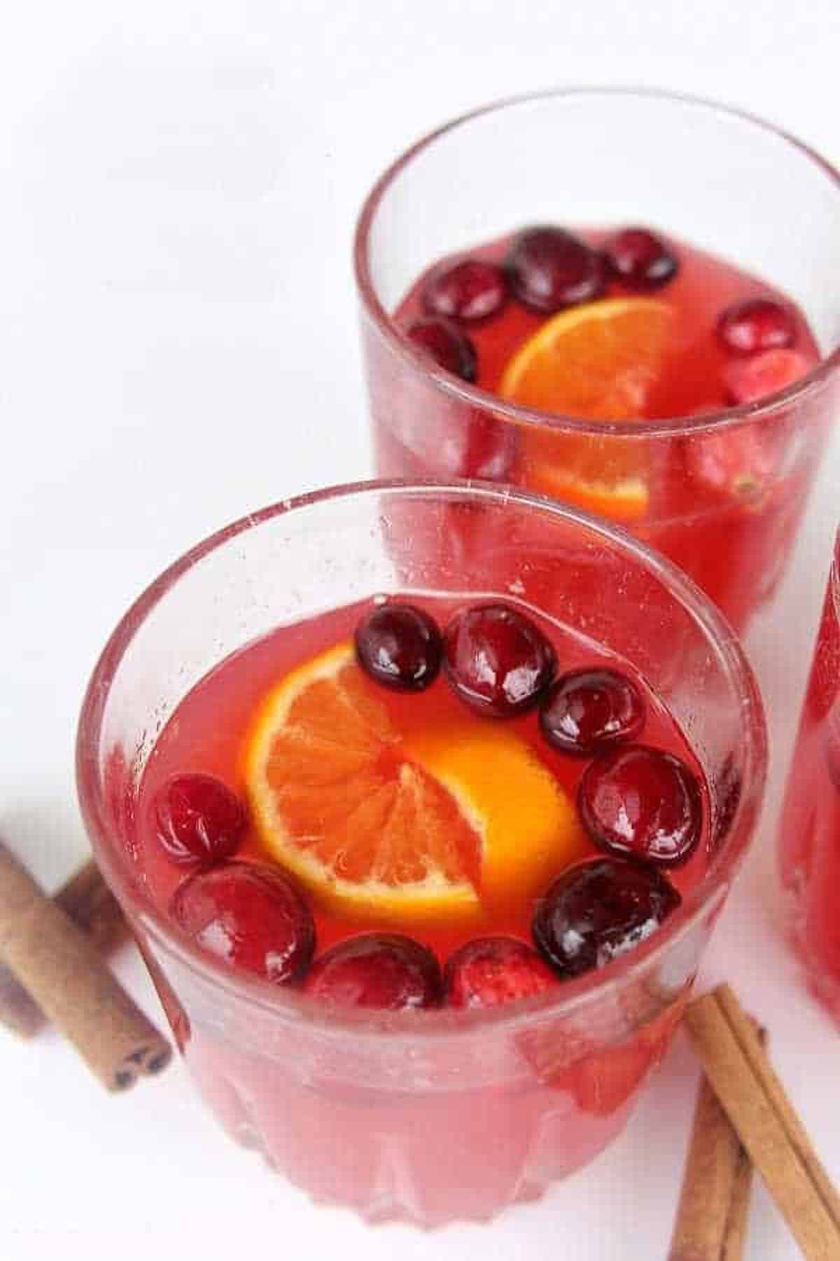 Warm Cranberry Citrus Drink