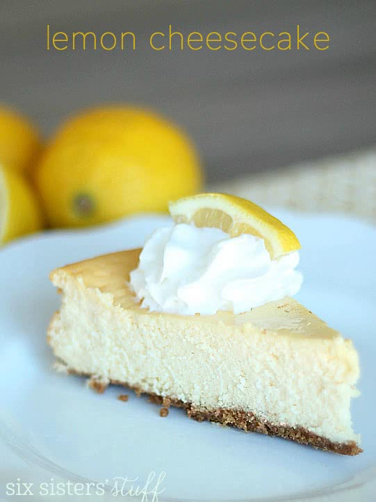 Easy Lemon Cheesecake with Wholesome! | Six Sisters' Stuff