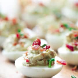 loaded deviled eggs