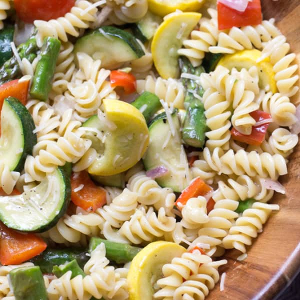roasted veggie pasta salad