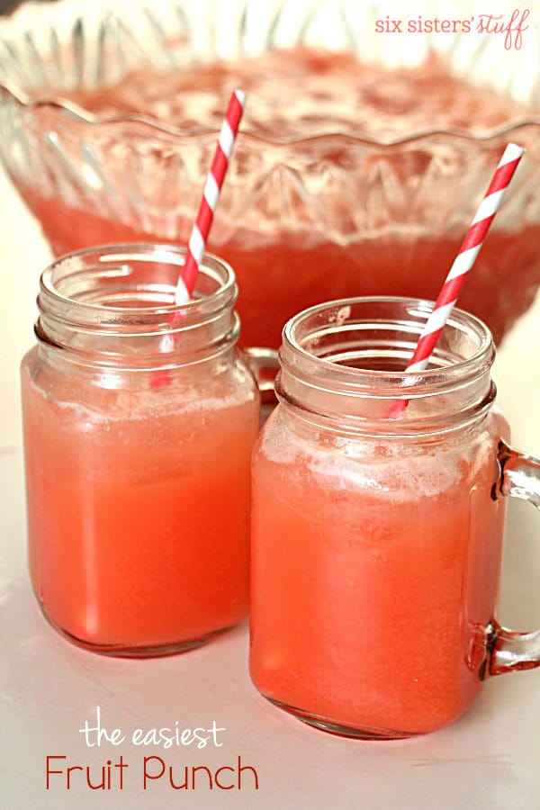 Fruity Punch Recipe - Great for Parties! - The Busy Baker