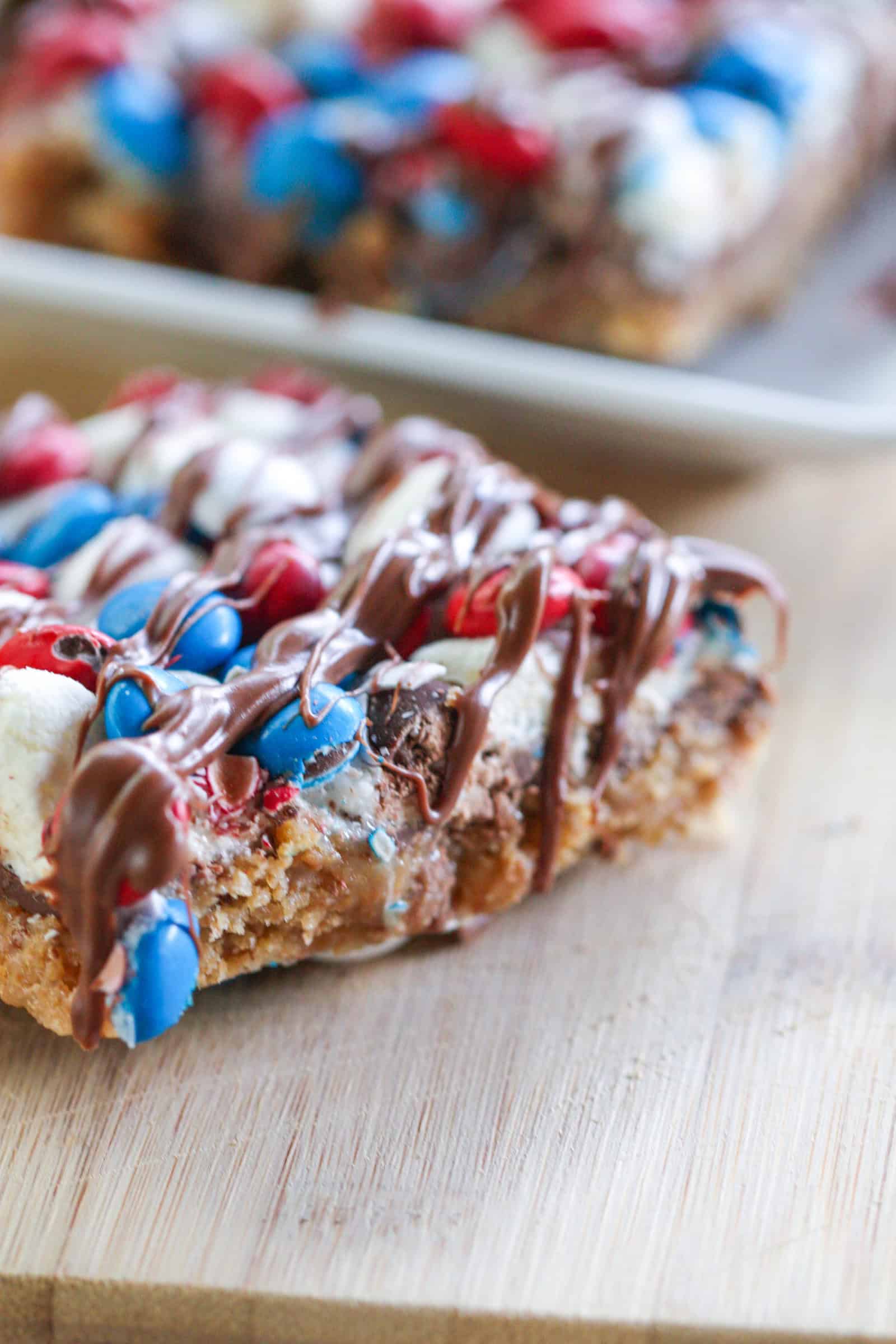 Red White and Blue M&M Cookies - Two Sisters