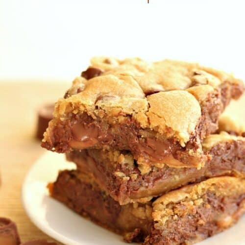 Rolo Chocolate Chip Bars