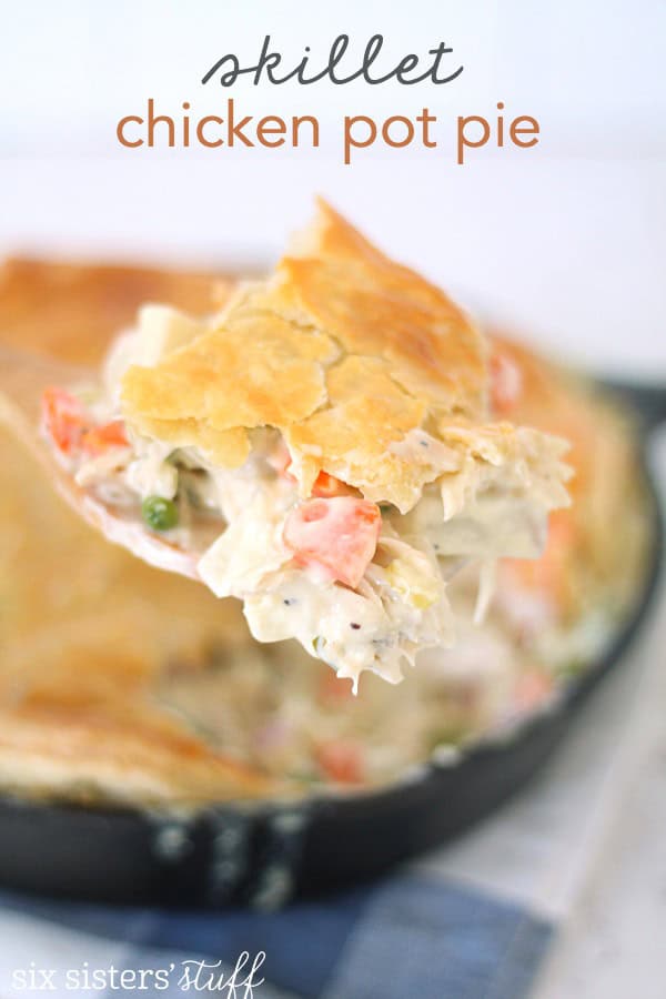 Skillet Chicken Pot Pie Recipe | Six Sisters' Stuff