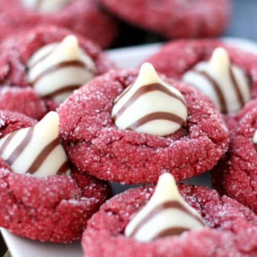 red velvet kiss cookies