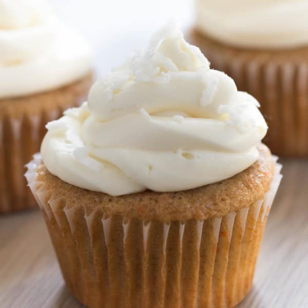 coconut carrot cake cupcakes