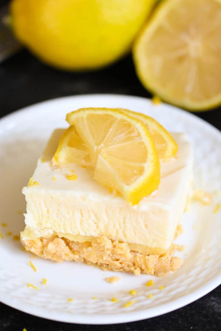 No Bake Lemon Ice Box Cake Recipe (Eclair Cake)