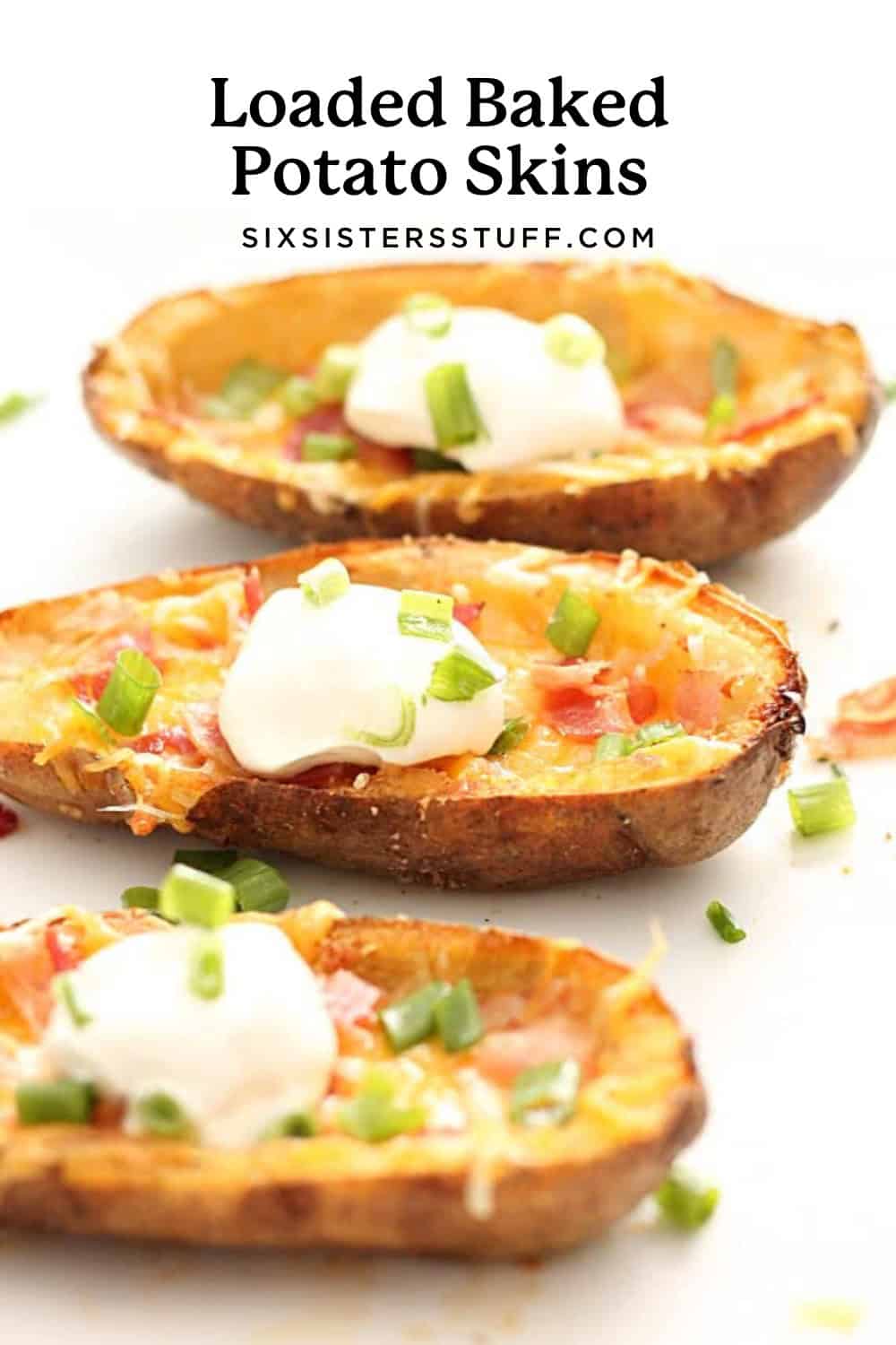 Loaded Baked Potato Skins Recipe (The Perfect Party Appetizer)