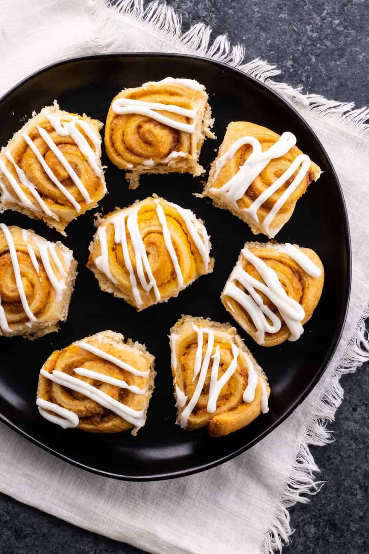 Mini Pumpkin Cinnamon Rolls